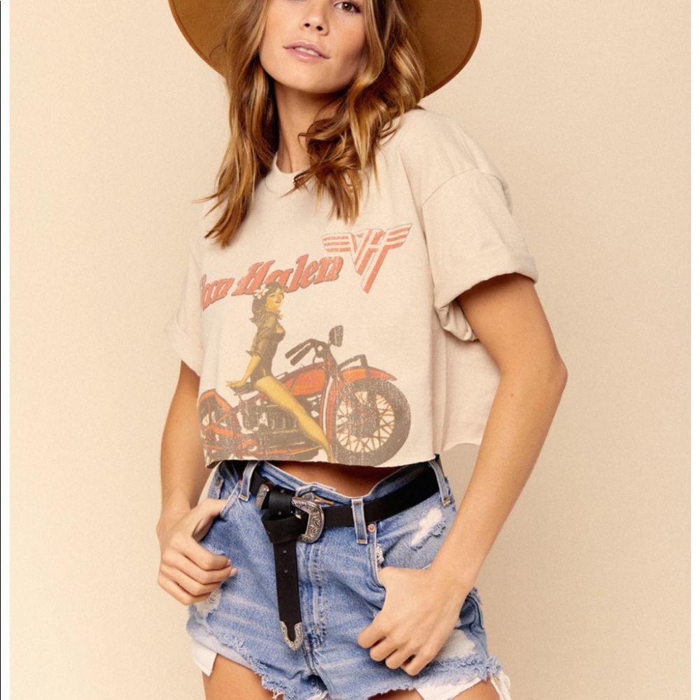 12th Tribe Van Halen crop top